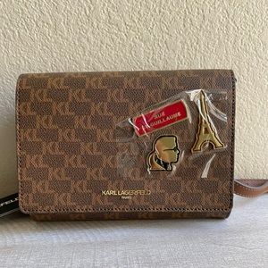 Karl Lagerfeld Paris Connie Crossbody
Bag Brown